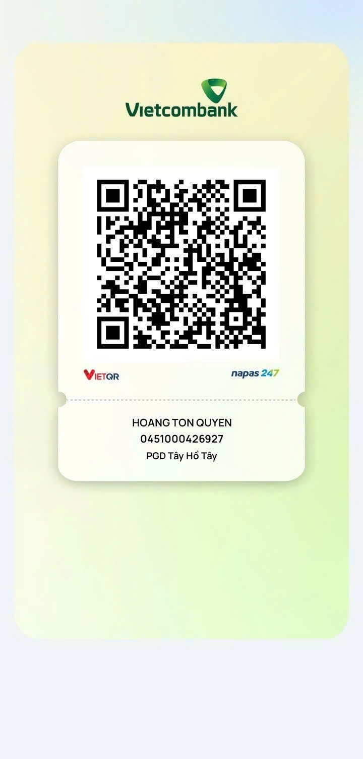 Mã QR ủng hộ